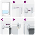 Casa si Gradina - Textile si covoare - Rulouri si jaluzele - Jaluza cu role opace 80x210 cm latime material 75,7 cm, frunze verzi - Infinity.ro