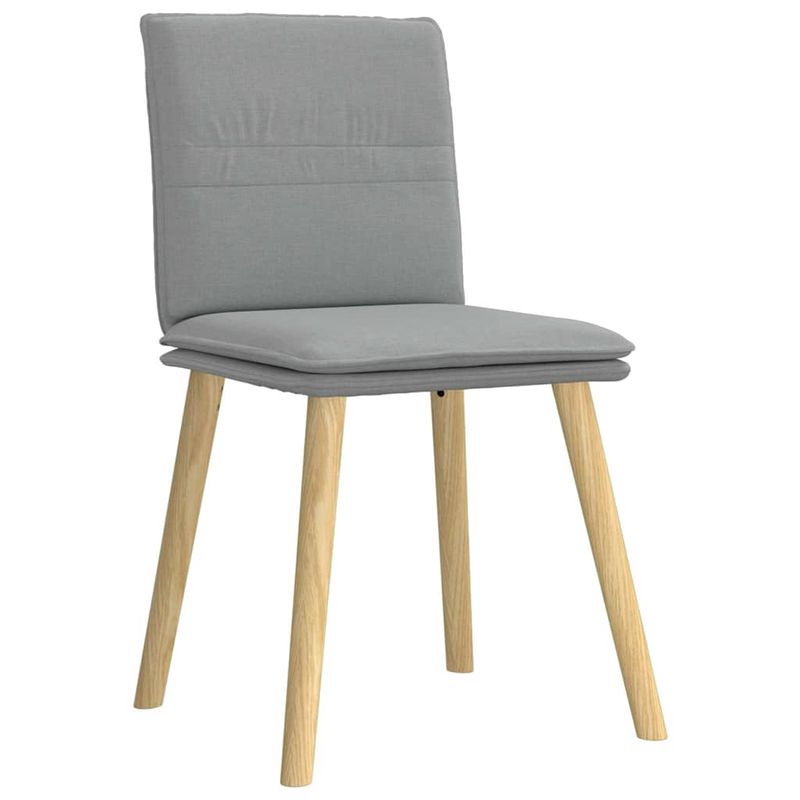 Casa si Gradina - Mobilier - Scaune si fotolii - Scaune - Scaune de bucatarie pivotante, 4 buc., gri deschis, textil - Infinity.ro
