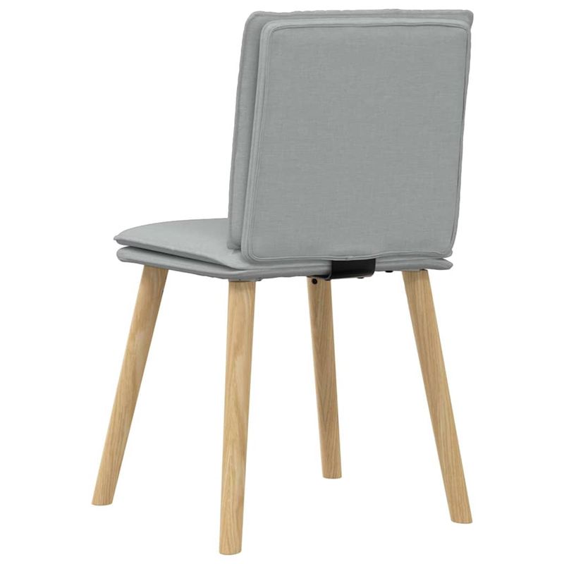 Casa si Gradina - Mobilier - Scaune si fotolii - Scaune - Scaune de bucatarie pivotante, 4 buc., gri deschis, textil - Infinity.ro