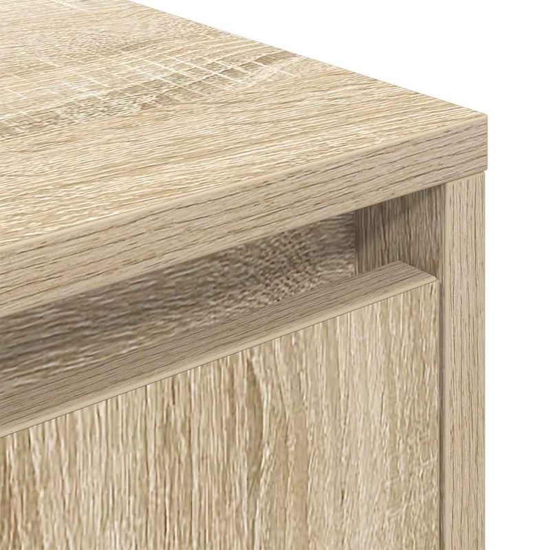 Casa si Gradina - Mobilier - Comode si corpuri - Noptiere - Noptiera cu lumini LED Stejar Sonoma 38x34x50 cm - Infinity.ro