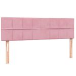 Casa si Gradina - Mobilier - Paturi si accesorii - Paturi - Pat box spring cu saltea, roz, 160x210 cm, catifea - Infinity.ro