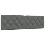 Casa si Gradina - Mobilier - Paturi si accesorii - Paturi - Pat cu saltea, gri inchis, 180x200 cm, textil - Infinity.ro