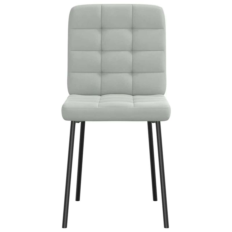 Casa si Gradina - Mobilier - Scaune si fotolii - Scaune - Scaune de bucatarie, 4 buc., gri deschis, catifea - Infinity.ro