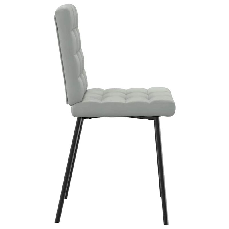 Casa si Gradina - Mobilier - Scaune si fotolii - Scaune - Scaune de bucatarie, 4 buc., gri deschis, catifea - Infinity.ro