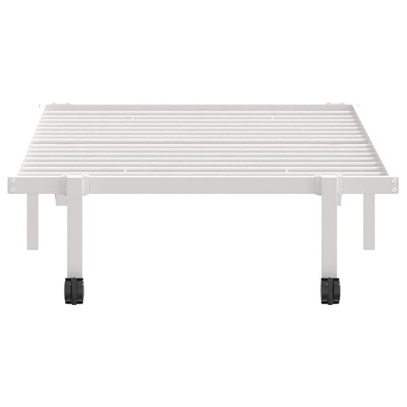 Casa si Gradina - Mobilier - Paturi si accesorii - Paturi - Cadru pat fara saltea pliabil alb 90x200 cm otel - Infinity.ro