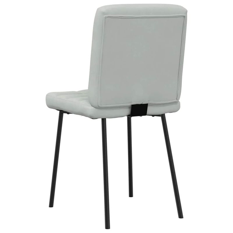 Casa si Gradina - Mobilier - Scaune si fotolii - Scaune - Scaune de bucatarie, 4 buc., gri deschis, catifea - Infinity.ro