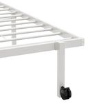 Casa si Gradina - Mobilier - Paturi si accesorii - Paturi - Cadru pat fara saltea pliabil alb 90x200 cm otel - Infinity.ro
