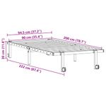 Casa si Gradina - Mobilier - Paturi si accesorii - Paturi - Cadru pat fara saltea pliabil alb 90x200 cm otel - Infinity.ro