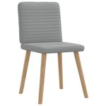 Casa si Gradina - Mobilier - Scaune si fotolii - Scaune - Scaune de bucatarie pivotante, 4 buc., gri deschis, textil - Infinity.ro
