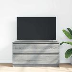 Casa si Gradina - Mobilier - Comode si corpuri - Comode - Comoda TV, gri sonoma, 100x35x54 cm, lemn compozit, lăţime 100 cm - Infinity.ro