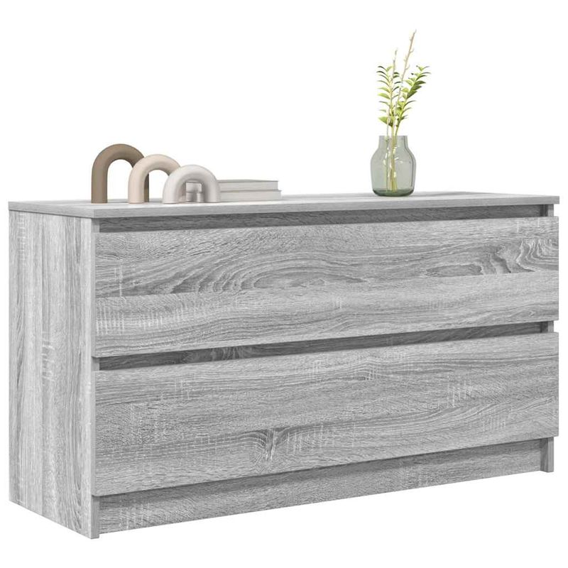 Casa si Gradina - Mobilier - Comode si corpuri - Comode - Comoda TV, gri sonoma, 100x35x54 cm, lemn compozit, lăţime 100 cm - Infinity.ro