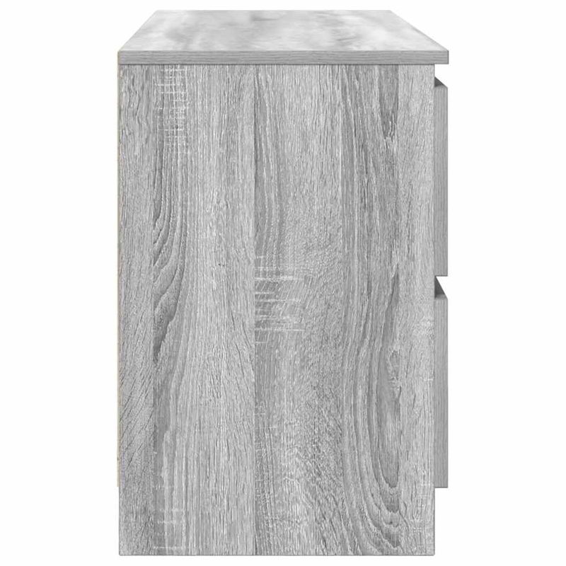 Casa si Gradina - Mobilier - Comode si corpuri - Comode - Comoda TV, gri sonoma, 100x35x54 cm, lemn compozit, lăţime 100 cm - Infinity.ro