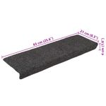 Casa si Gradina - Textile si covoare - Covoare - Covoare casa - Covorase scara autoadezive 30 buc Antracit 65x21x4 cm - Infinity.ro
