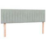 Casa si Gradina - Mobilier - Paturi si accesorii - Paturi - Pat box spring cu saltea, gri deschis, 160x210 cm, catifea - Infinity.ro