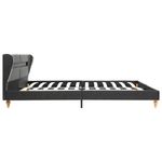Casa si Gradina - Mobilier - Paturi si accesorii - Paturi - Cadru de pat cu LED-uri, gri inchis, 180x200 cm, panza de sac - Infinity.ro