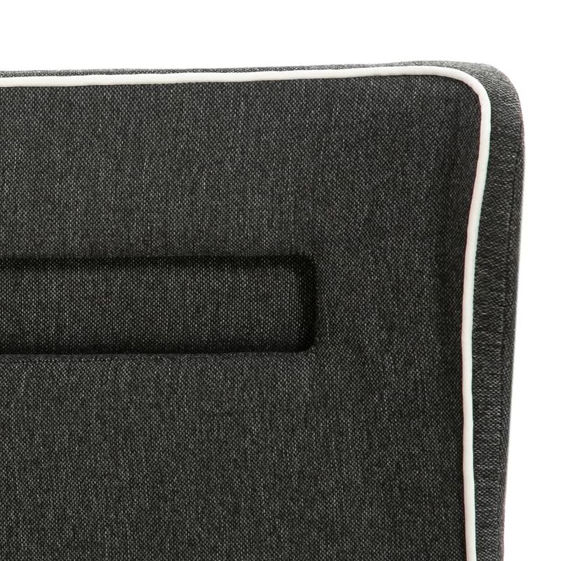 Casa si Gradina - Mobilier - Paturi si accesorii - Paturi - Cadru de pat cu LED-uri, gri inchis, 180x200 cm, panza de sac - Infinity.ro