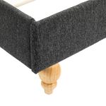 Casa si Gradina - Mobilier - Paturi si accesorii - Paturi - Cadru de pat cu LED-uri, gri inchis, 180x200 cm, panza de sac - Infinity.ro
