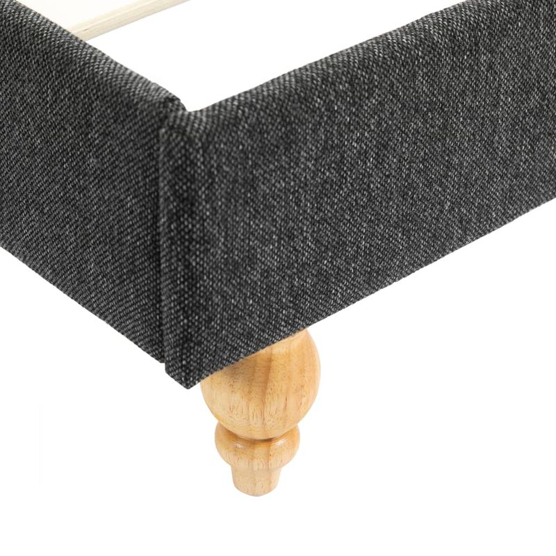 Casa si Gradina - Mobilier - Paturi si accesorii - Paturi - Cadru de pat cu LED-uri, gri inchis, 180x200 cm, panza de sac - Infinity.ro
