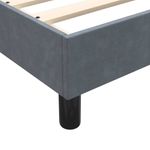 Casa si Gradina - Mobilier - Paturi si accesorii - Paturi - Pat box spring cu saltea, gri inchis, 80x210 cm, catifea - Infinity.ro