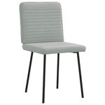 Casa si Gradina - Mobilier - Scaune si fotolii - Scaune - Scaune de bucatarie, 4 buc., gri deschis, catifea - Infinity.ro