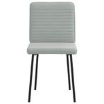 Casa si Gradina - Mobilier - Scaune si fotolii - Scaune - Scaune de bucatarie, 4 buc., gri deschis, catifea - Infinity.ro