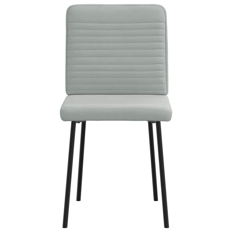 Casa si Gradina - Mobilier - Scaune si fotolii - Scaune - Scaune de bucatarie, 4 buc., gri deschis, catifea - Infinity.ro