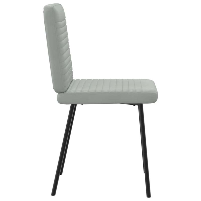Casa si Gradina - Mobilier - Scaune si fotolii - Scaune - Scaune de bucatarie, 4 buc., gri deschis, catifea - Infinity.ro