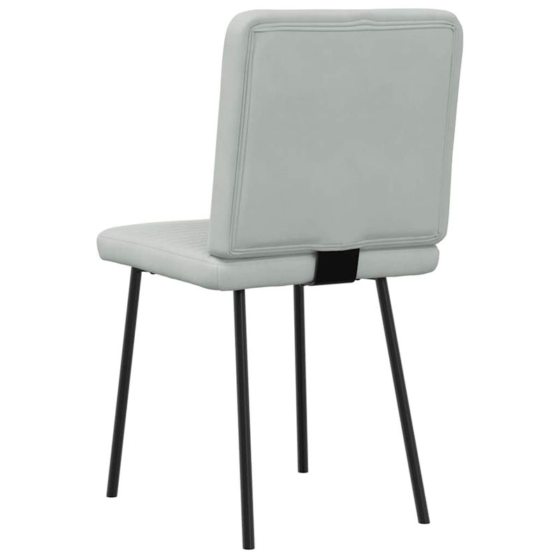 Casa si Gradina - Mobilier - Scaune si fotolii - Scaune - Scaune de bucatarie, 4 buc., gri deschis, catifea - Infinity.ro