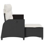 Casa si Gradina - Gradina si terasa - Mobilier exterior - Canapele si fotolii gradina - Canapea gradina inclinabila cu perne forma L polirattan negru - Infinity.ro