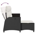 Casa si Gradina - Gradina si terasa - Mobilier exterior - Canapele si fotolii gradina - Canapea gradina inclinabila cu perne forma L polirattan negru - Infinity.ro