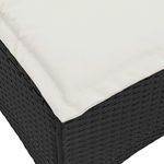 Casa si Gradina - Gradina si terasa - Mobilier exterior - Canapele si fotolii gradina - Canapea gradina inclinabila cu perne forma L polirattan negru - Infinity.ro