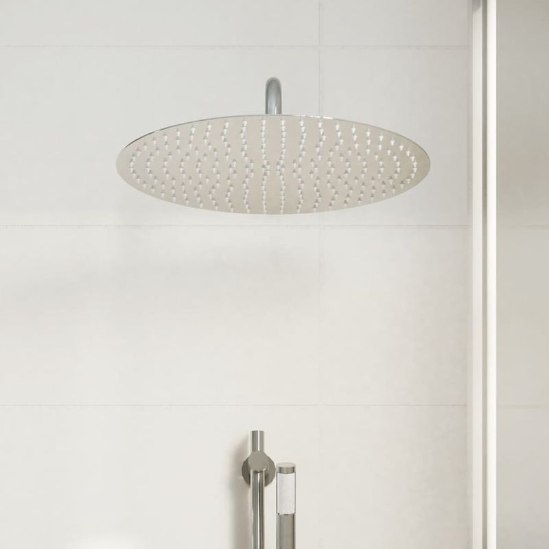 Casa si Gradina - Sanitare - Cazi si cabine de dus - Coloane si seturi de dus - Cap de dus cu efect de ploaie rotund din otel inoxidabil 304, mărime diametru 40 cm - Infinity.ro