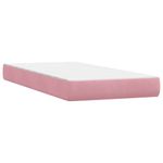 Casa si Gradina - Mobilier - Paturi si accesorii - Paturi - Pat box spring cu saltea, roz, 180x210 cm, catifea - Infinity.ro