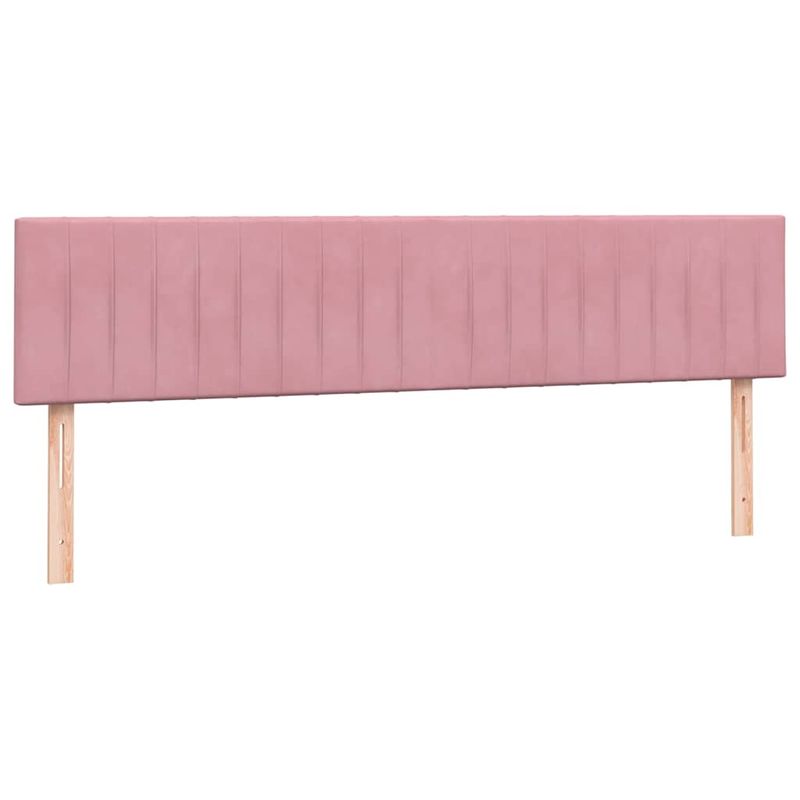 Casa si Gradina - Mobilier - Paturi si accesorii - Paturi - Pat box spring cu saltea, roz, 180x210 cm, catifea - Infinity.ro