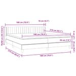 Casa si Gradina - Mobilier - Paturi si accesorii - Paturi - Pat box spring cu saltea, roz, 180x210 cm, catifea - Infinity.ro