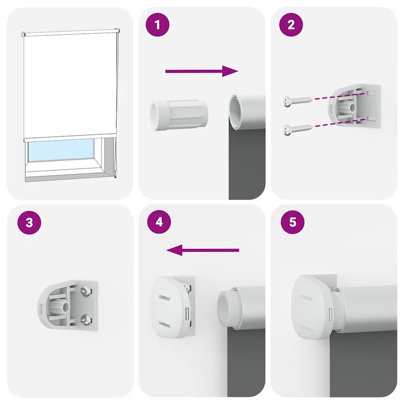 Casa si Gradina - Textile si covoare - Rulouri si jaluzele - Jaluza cu role opace alb 75x130 cm latime material 70,7 cm - Infinity.ro