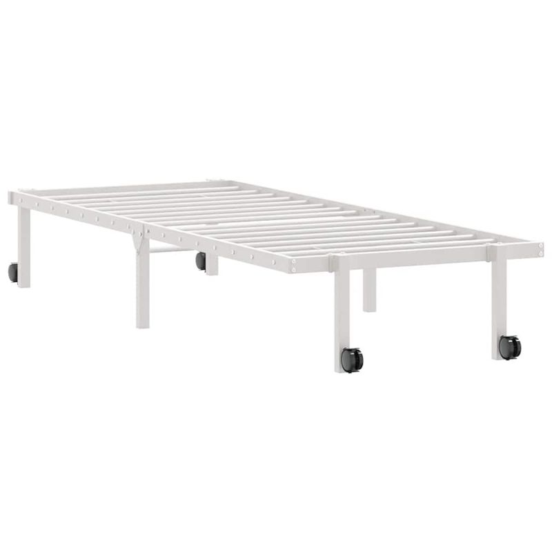 Casa si Gradina - Mobilier - Paturi si accesorii - Paturi - Cadru de pat fara saltea pliabil alb 80x200 cm otel - Infinity.ro