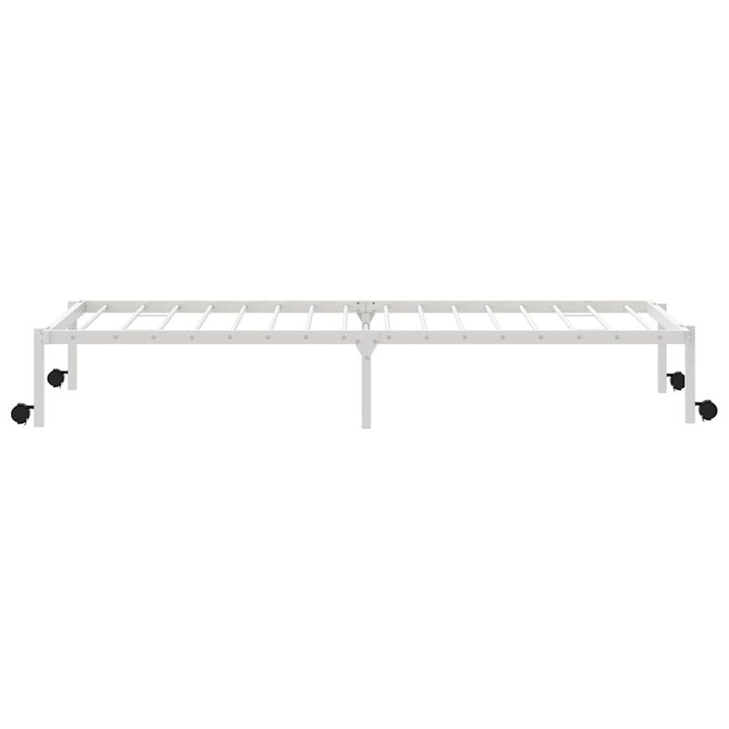 Casa si Gradina - Mobilier - Paturi si accesorii - Paturi - Cadru de pat fara saltea pliabil alb 80x200 cm otel - Infinity.ro