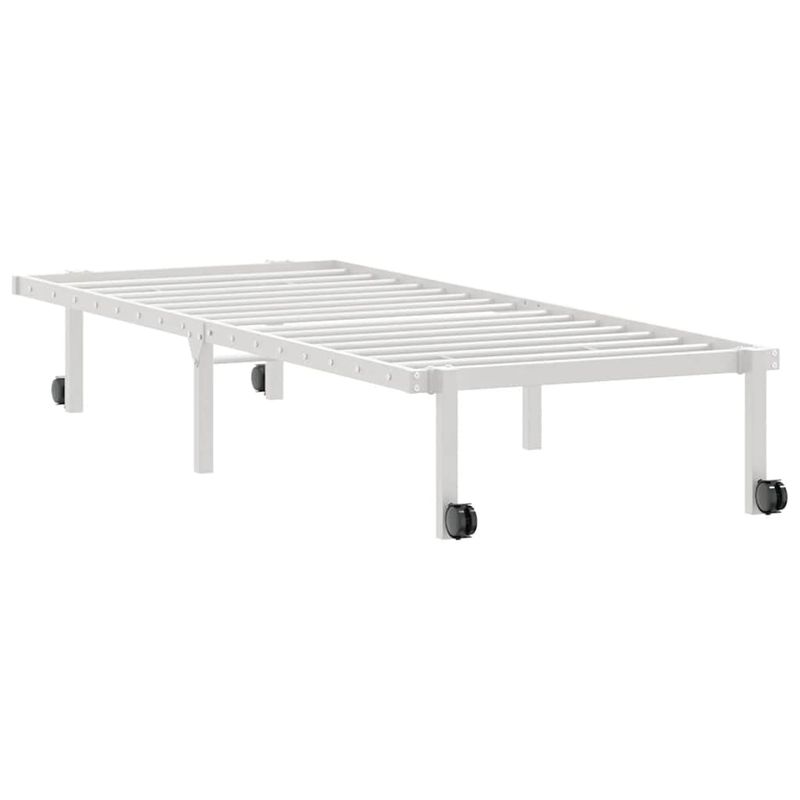 Casa si Gradina - Mobilier - Paturi si accesorii - Paturi - Cadru de pat fara saltea pliabil alb 80x200 cm otel - Infinity.ro