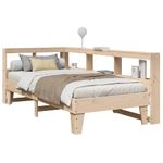 Casa si Gradina - Mobilier - Paturi si accesorii - Paturi - Pat cu biblioteca fara saltea, 90x190 cm, lemn masiv de pin - Infinity.ro