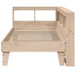 Casa si Gradina - Mobilier - Paturi si accesorii - Paturi - Pat cu biblioteca fara saltea, 90x190 cm, lemn masiv de pin - Infinity.ro