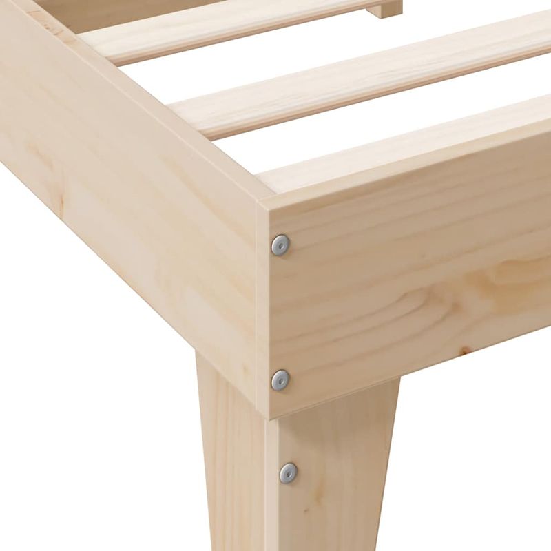 Casa si Gradina - Mobilier - Paturi si accesorii - Paturi - Pat cu biblioteca fara saltea, 90x190 cm, lemn masiv de pin - Infinity.ro