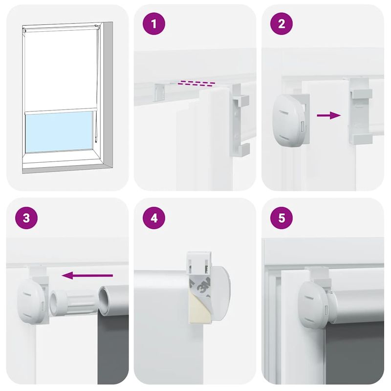 Casa si Gradina - Textile si covoare - Rulouri si jaluzele - Jaluza cu role opace alb 55x210 cm latime material 50,7 cm - Infinity.ro