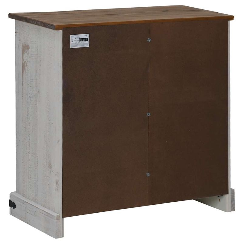 Casa si Gradina - Mobilier - Comode si corpuri - Comode - Bufeta HALDEN cu usa glisanta alb 80x40x80 cm lemn masiv - Infinity.ro
