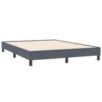 Casa si Gradina - Mobilier - Paturi si accesorii - Paturi - Pat cu arcuri fara saltea Gri inchis 140x210 cm catifea - Infinity.ro