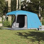 Sport si Outdoor - Camping - Corturi camping - Cort de camping cu dom veranda pentru 5 persoane, impermeabil, albastru - Infinity.ro