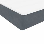 Casa si Gradina - Mobilier - Paturi si accesorii - Paturi - Pat box spring cu saltea, gri inchis, 80x210 cm, catifea - Infinity.ro