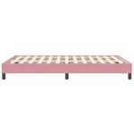 Casa si Gradina - Mobilier - Paturi si accesorii - Paturi - Pat cu arcuri fara saltea roz 120x210 cm catifea - Infinity.ro