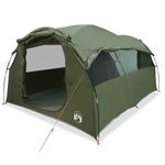 Sport si Outdoor - Camping - Corturi camping - Cort familie tunel pentru 6 persoane verde masliniu impermeabil - Infinity.ro