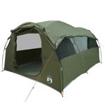 Sport si Outdoor - Camping - Corturi camping - Cort familie tunel pentru 6 persoane verde masliniu impermeabil - Infinity.ro